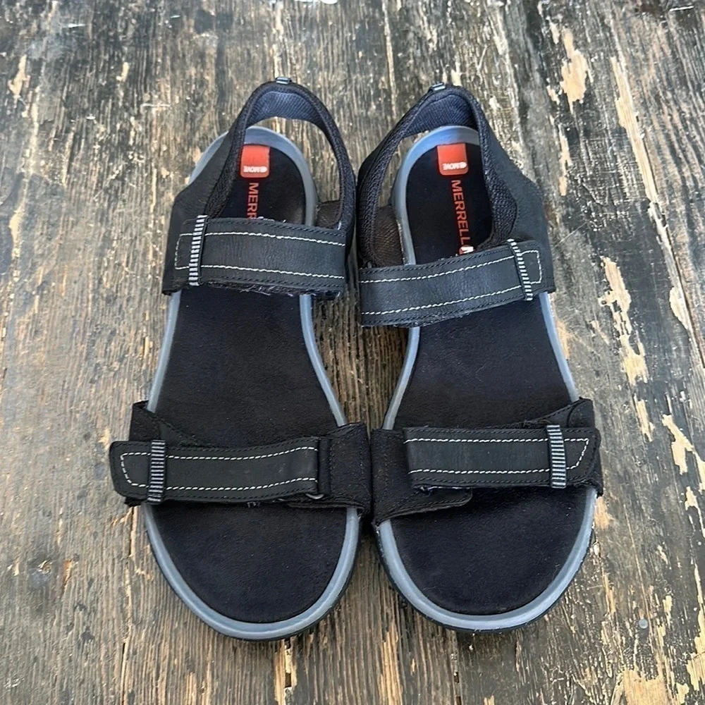 MERRELL Telluride Strap Sandals Select Grip Sport Hiking Black